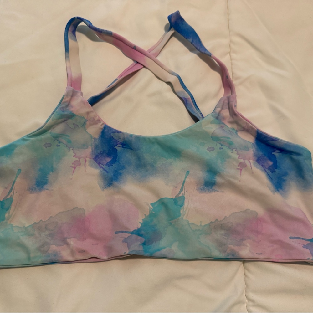 EUC Fused Hawaii Just Breathe Hookena bikini top
